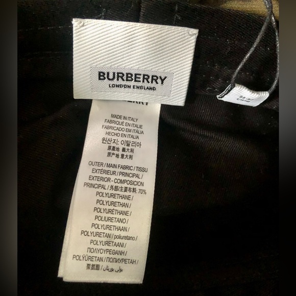 New NWT authentic Burberry olive leopard print lighthouse fisherman rain hat M - Picture 10 of 12